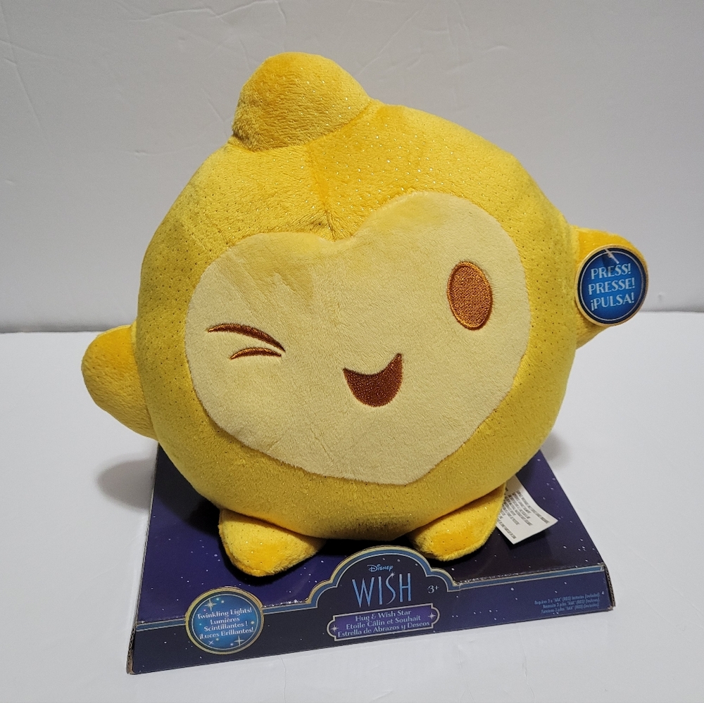 Disney Wish Hug & Wish Star Plush Twinkling Lights